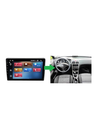 Peugeot 307 Android Multimedya Sistemi 4-64 For-x 2001-2009