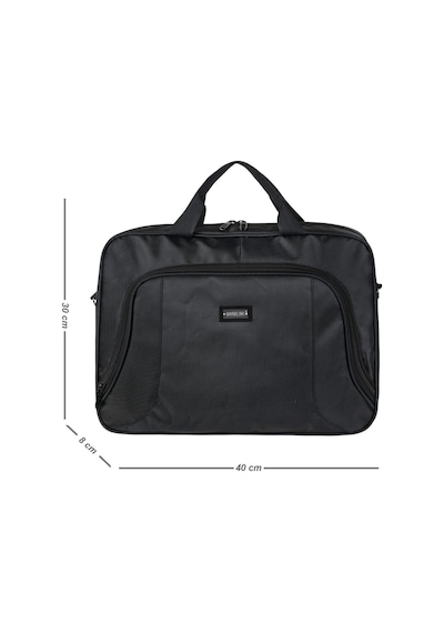Galb Leather 15.6 Inc Astarli Kopuk Korumali Valiz Kilifli Evrak Ve Laptop Cantasi Siyah