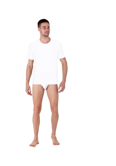 Thermoform Bambu Erkek Bisiklet Yaka Tişört Kısa Kollu Fanila Atlet Ve Slip Külot Seti Beyaz Çok Renkli Thermoform Bambu Erkek Bisiklet Yaka Tişört Kısa Kollu Fanila Atlet Ve Slip Külot Seti Beyaz Çok Renkli