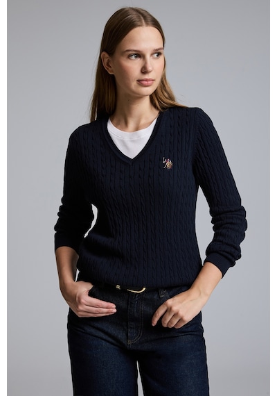 U.S. Polo Assn. Kadın Lacivert Basic Kazak 50327575-vr033