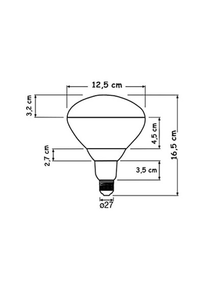 Ledvance 250w Infrared Şeffaf Ampul E27