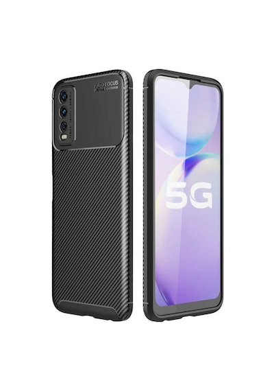 Vivo Y11S Kılıf Zore Negro Karbon Tasarım Silikon Kılıf