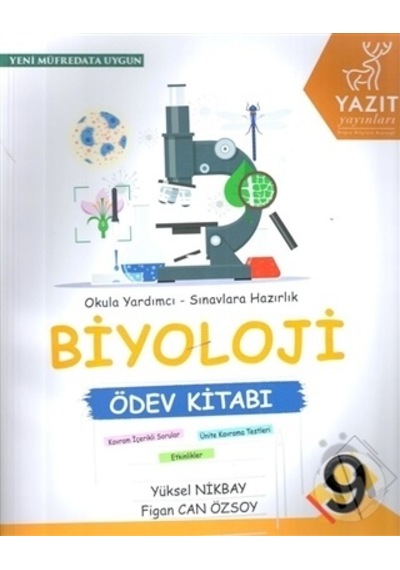 Yazıt Yayınları 9.Sınıf Biyoloji Ödev Kitabı