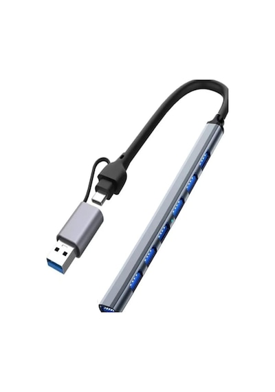 Zr288 7 Port Ads303/d Type-c Usb Metal Usb Hub