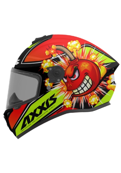 Axxis Draken S Bombs A5 Kask Mat Kırmızı