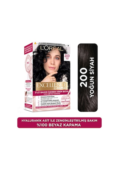 L'oréal Paris Excellence Creme Saç Boyası 200 Yoğun Siyah
