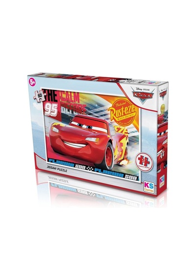 Cr709 Cars 50 Parça Çocuk Puzzle -ks Puzzle Standart