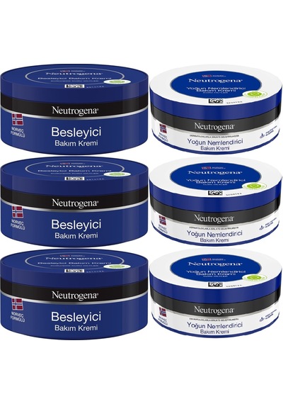 Neutrogena Norveç Bakım Kremi 3 x 200 ML + Yoğun Bakım Kremi 3 x 200 ML