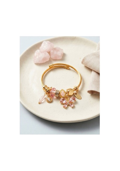 Pembe Model Charmlı Bileklik Tj-bb8744 Evimdeyokyok