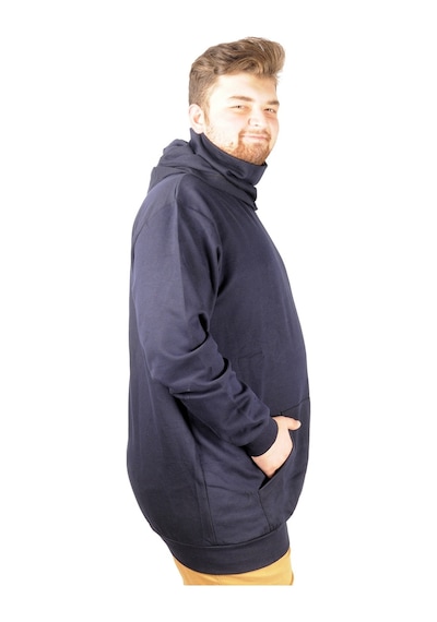 Mode Xl Büyük Beden Erkek Sweatshirt Arm Mask 21505 Lacivert 001