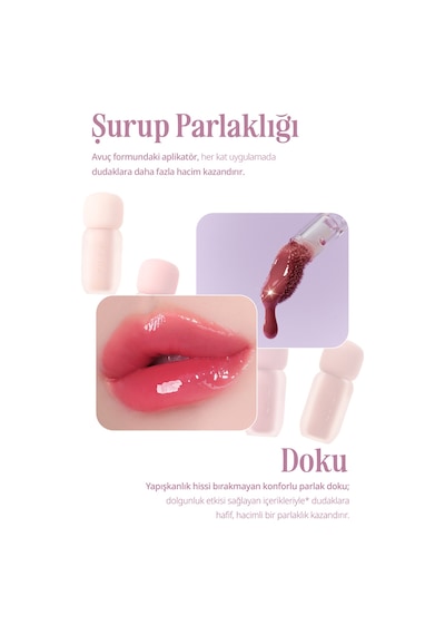 Clio Pigmentli Parlak Bitişli Dolgunlaştırıcı Lip Gloss Clıo Volumate Gloss 202 Glazed Apple