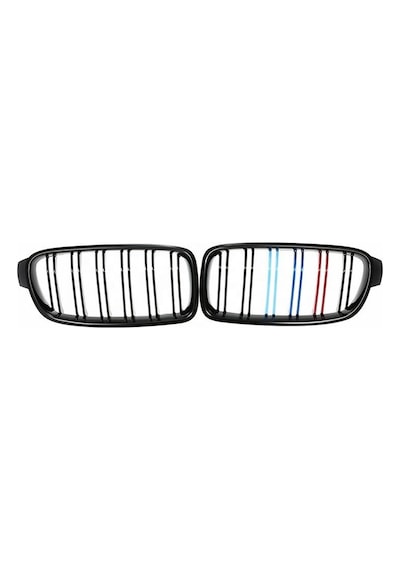 Autogp Bmw F30 Ön Panjur Böbrek M Şeritli Renkli 2012 / 2018 Gry-m3-bm-f30-12-rr