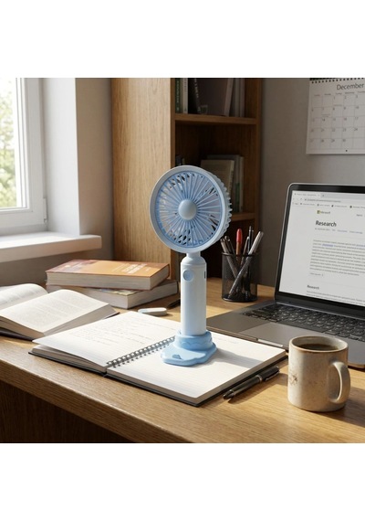 Buffer 3 Kademeli Masaüstü Fan - Telefon Tutuculu Özellikli Standlı Elde Taşınabilir Mini Fan Ekl29