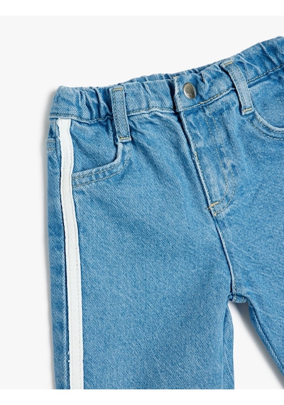 Koton Jogger Kargo Pantolon Cepli Şerit Detaylı Pamuklu Lıght Indıgo 5smg40010ad Açık Mavi Koton Jogger Kargo Pantolon Cepli Şerit Detaylı Pamuklu Lıght Indıgo 5smg40010ad Açık Mavi