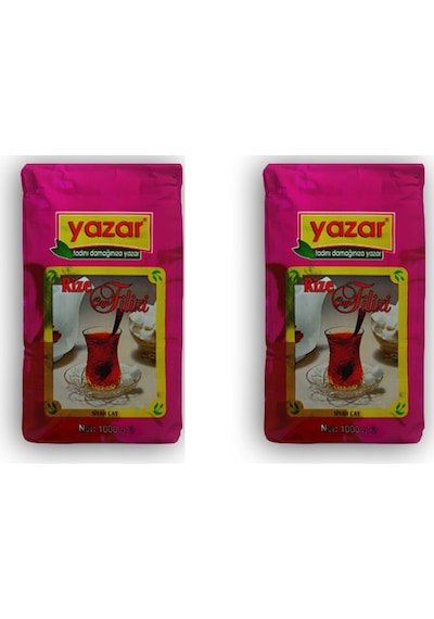 Yazar Rize Filizi Siyah Dökme Çay 1kg X 2 Pak