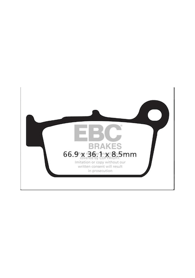 Ebc Fren Balatası Carbon Fa367/2Tt Yamaha Wr250 2003-2018 187 (531408525)