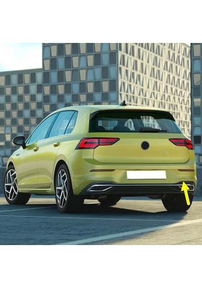Vw Golf 8 2020-23 Arka Tampon Çeki Çekme Demiri Kapağı 5h6807441