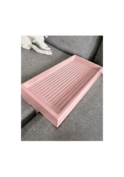 Koltuk Arası Tepsi Organizer Kumanda Standi 25x14 Cm Pembe Pembe