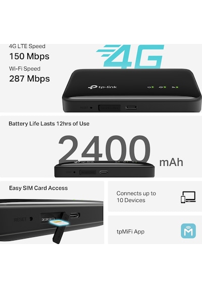 Tp-lınk M7005 4g Lte Taşınabilir Modem Router