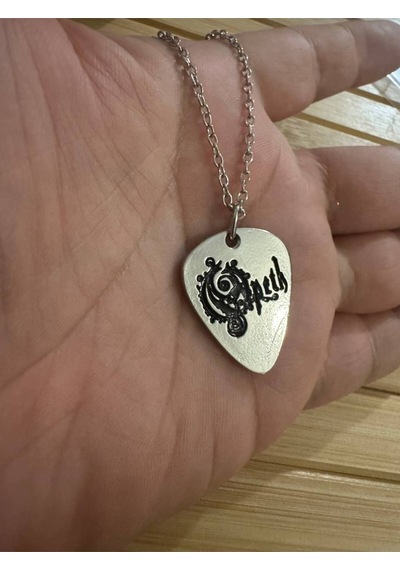 Opeth Progresif Metal Grubu Pena Şeklinde Çift Taraflı Rock İşaretli Unisex Metal Kolye Çok renkli