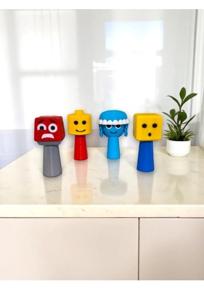 Sprunki 4 Adet Kaliteli Yeni Figür 7 Cm Lego Guys, Jellyfish Aurelia , Mr.panic 4   Pcs
