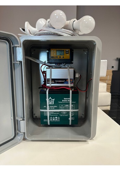 24ah Jel Akülü Taşınabilir Güneş Enerji Sistemi 600w İnvertörlü Hobi Bahçesi Konteyner Dağ Evi Solar Set