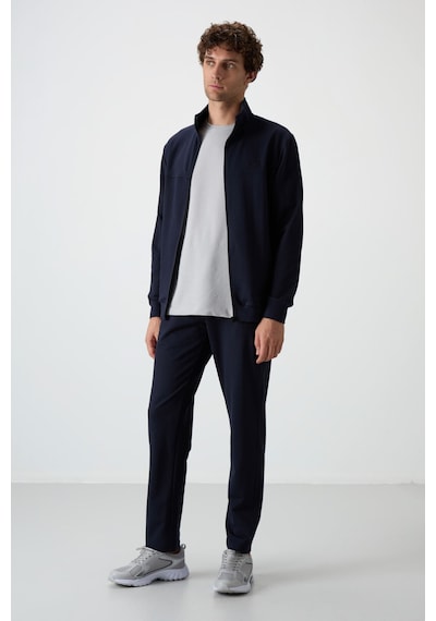 Tommy Life Troy İndigo Standart Kalıp Erkek Eşofman Takım - 85196 İndigo