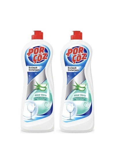 2 Adet Porçöz Bulaşık Elde Yıkama Deterjanı Aloe Vera 675 Ml