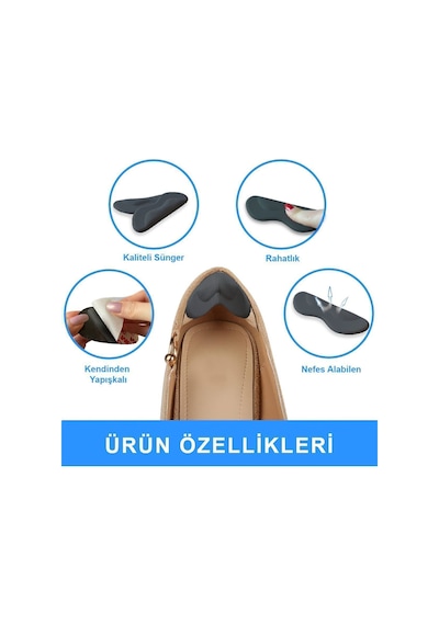 Active Team SP06-Yapışkanlı Bilek Koruma|Topuk Vurma Önleyici Sünger Ped