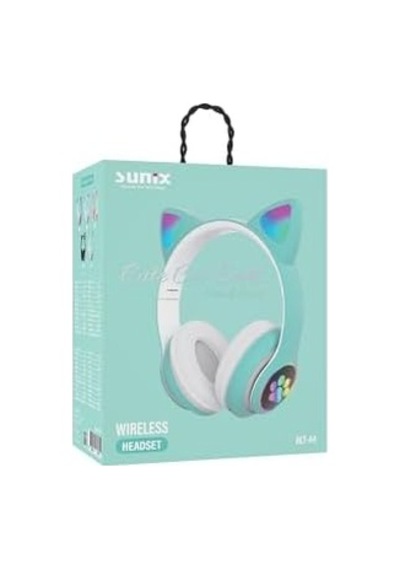 5.0 Kedi Kulak Üstü Bluetooth Kulaklık Yeşil Blt-44