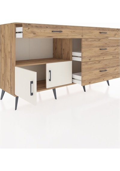 Hyperion Konsol Tek Raflı 4 Çekmeceli 2 Kapaklı 176x44x99 Çam-ayt Çam-aytaşı/çam Hyperion Konsol Tek Raflı 4 Çekmeceli 2 Kapaklı 176x44x99 Çam-ayt Çam-aytaşı/çam