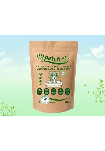 Tr Pati Fresh Doğal Aktif Karbon Kedi Kumu Koku Giderici 100 Gr