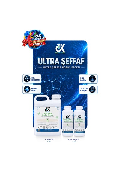 Erkon Kimya Ultra Şeffaf Hobby Epoksi 6 Kg