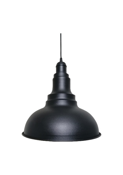 Riolight Retro Siyah Içi Beyaz Tekli Metal Sarkıt Çap: 34Cm (538286142)