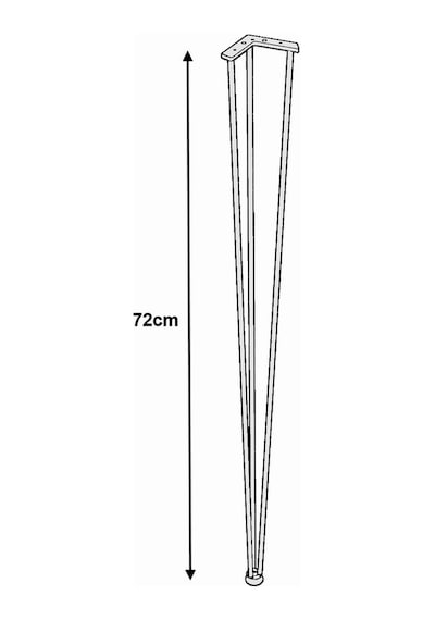 Masa Ayağı Krom Tel 4 Lü Kütük Masa Ayağı 72 CM