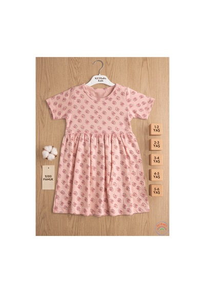 Ketbaby %100 Pamuklu Çiçek Desenli Yeni Sezon Kız Çocuk Elbise 1-6 Yaş Yazlık Konfor Serisi Pembe Pembe Ketbaby %100 Pamuklu Çiçek Desenli Yeni Sezon Kız Çocuk Elbise 1-6 Yaş Yazlık Konfor Serisi Pembe Pembe