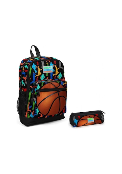 Coral High Basketbol Baskılı Erkek Çocuk İlkokul Çantası ve Kalem N11.9633