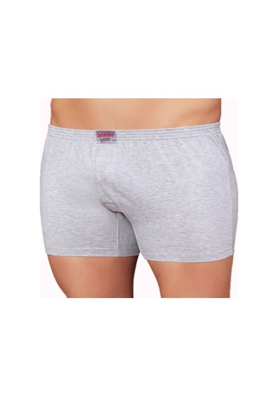 Erkek Gri 6'lı Paket Penye Boxer Me010 Gri