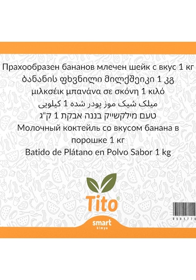 Toz Muzlu Milkshake Aroması 1 Kg