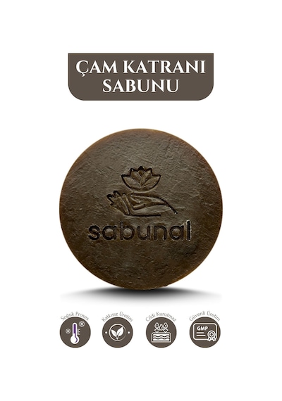 Sabunal Çam Katranı Sabunu 2 Adet - Hassas Ciltler İçin Doağl Bakım Sabunu