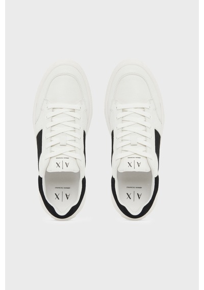 Armani Exchange Logolu Sneaker Ayakkabı Erkek Ayakkabı Xm002627 Af17540 M0017 Beyaz-siyah