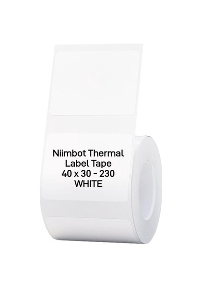 Nıımbot T40 Etiket 40mm X 30mm 230 Adet Beyaz B1,b21s,b3s