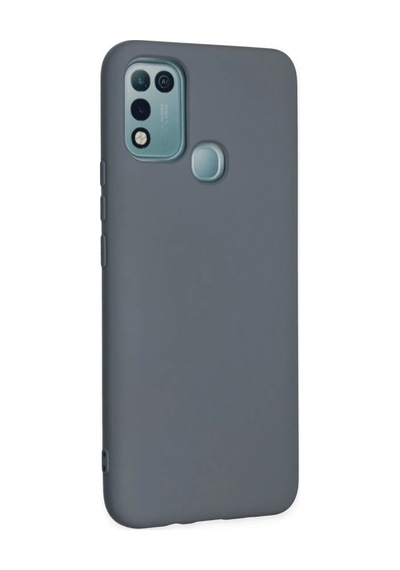 İnfinix Hot 10 Play Kılıf Nano İçi Kadife Silikon - Gri 0.2M-Çok Renkli
