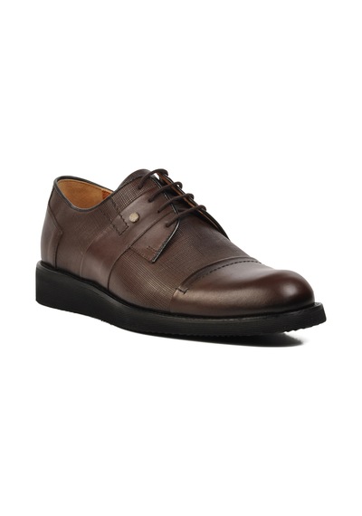 Ayakmod Premium 33233 Kahve Hakiki Deri Erkek Casual Ayakkabı 001