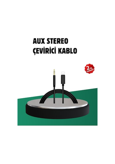 Zengemtx Apple Uyumlu iPhone Uyumlu Lightning 3.5mm Aux Adaptör Kablo Stereo Ses Aktarım