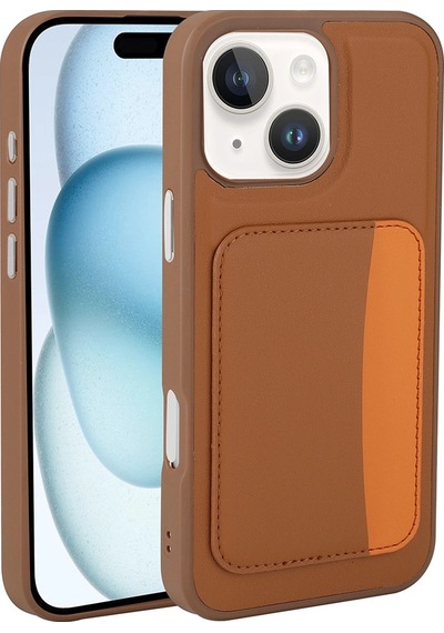 Apple iPhone Uyumlu 14 Kılıf Kartlıklı Zore X-kart Silikon Kapak Çok Renkli