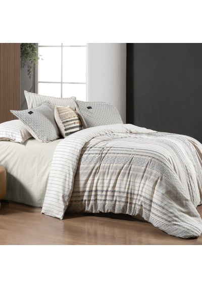 Sarev Calamor Bej King Size Battal Boy %100 Pamuk Mood Comfort Nevresim Takımı Bej