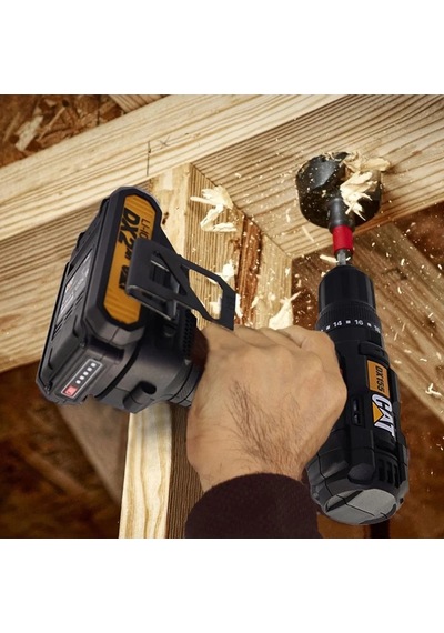 Cat Dx155.1set 18volt/2.0ah Li-ion Çift Akülü Profesyonel Şarjlı Darbeli Matkap + Da01901 32 Parça V