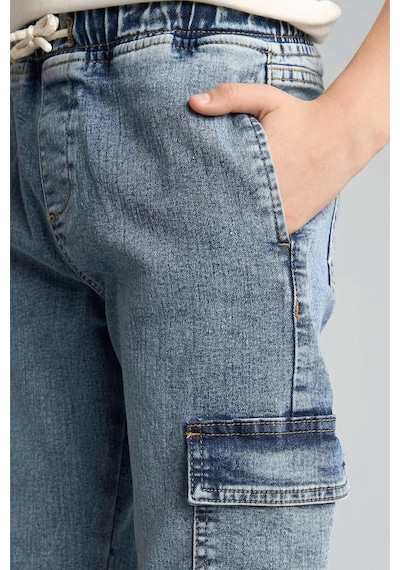 Defacto Kargo Cepli Jogger Fit Jean Pantolon Erkek Çocuk C4601a826aube394 Mavi-be394