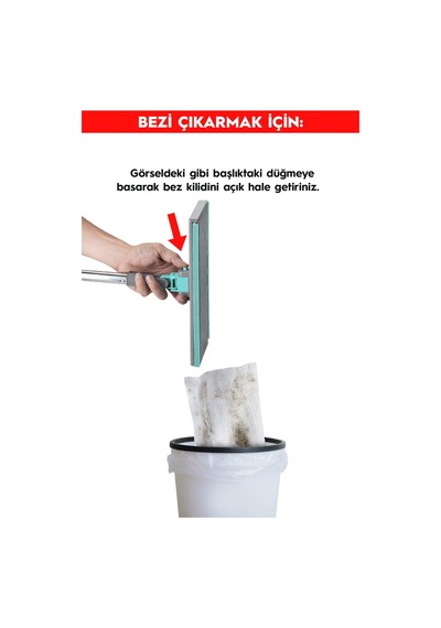 Smarter Yeni Şip Şak Mop + Yer Havlusu Otomatik El Değmeden Tüm Bezlerle Uyumlu Temizlik Seti Paspas